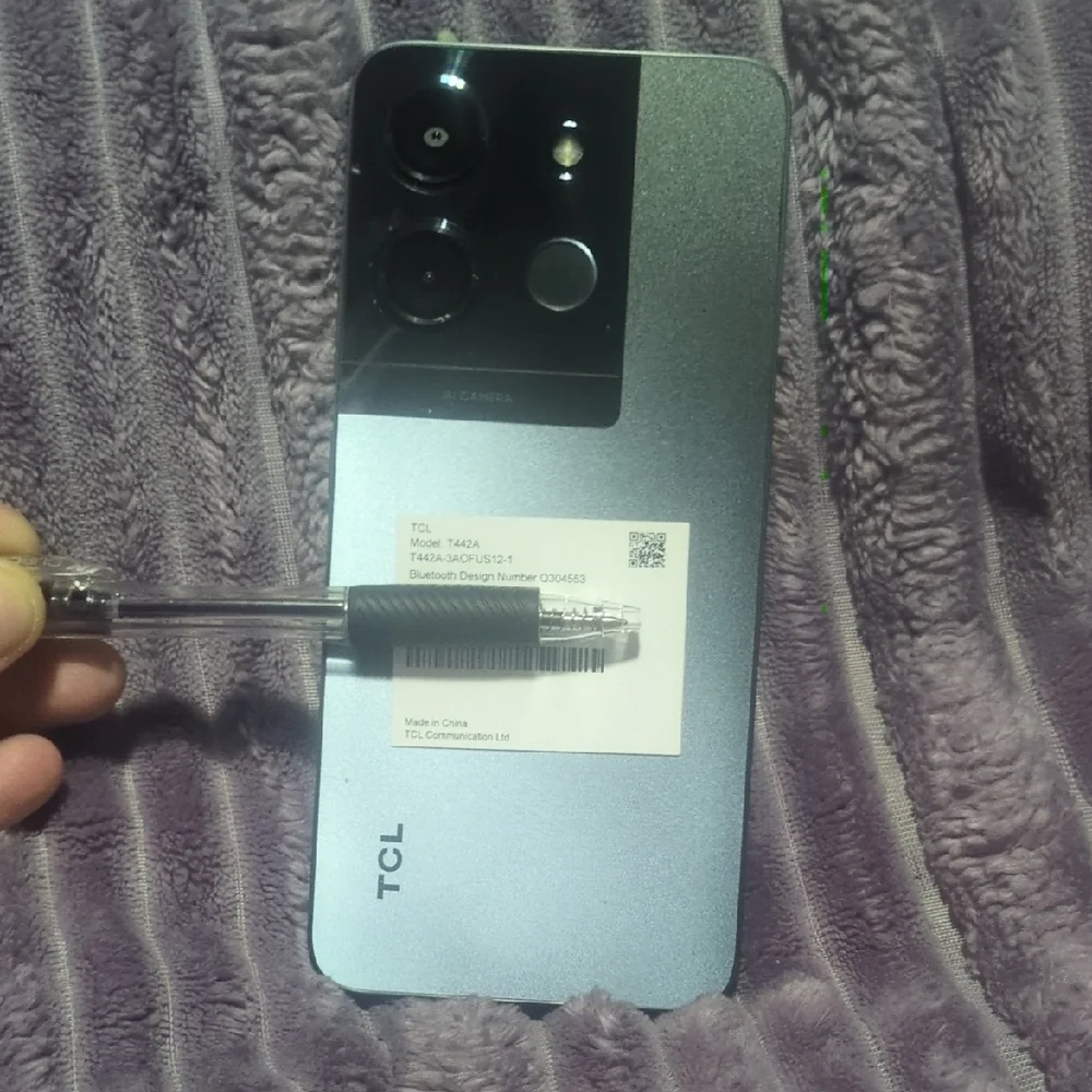 TCL Smartphone with Dual Cameras in Gray
